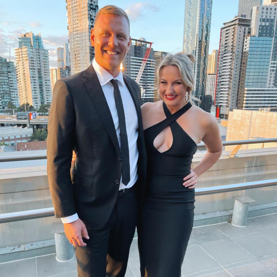 Three years after getting together on Bachelor in Paradise, Alisha Aitken-Radburn and Glenn Smith have tied the knot in WA. Photo: Instagram/Alisha Aitken-Radburn