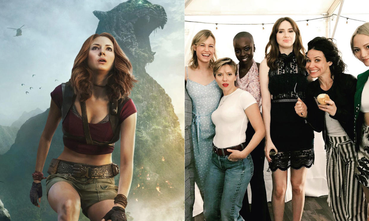 Karen Gillan gives us behind the scenes insight into the ‘ladies of Marvel’ picture.