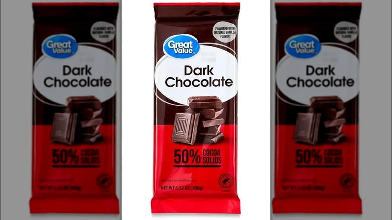 Great Value Dark Chocolate bar