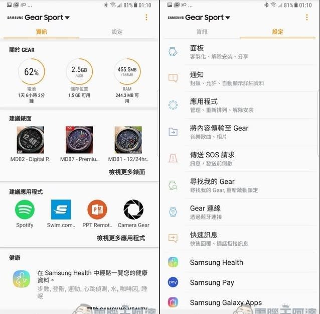 Samsung Gear Sport 開箱 好看又好用的全能金屬運動智慧錶