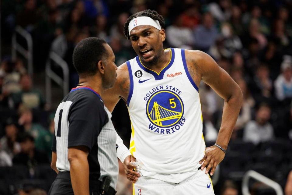 Warriors center Kevon Looney is a three-time NBA champion at age 26.