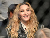 <p>Music recording artist Madonna watches the middleweight bout between Chris Weidman of the United States and Yoel Romero of Cuba during the UFC 205 event at Madison Square Garden on November 12, 2016 in New York City. (Photo by Jeff Bottari/Zuffa LLC/Zuffa LLC via Getty Images) </p>