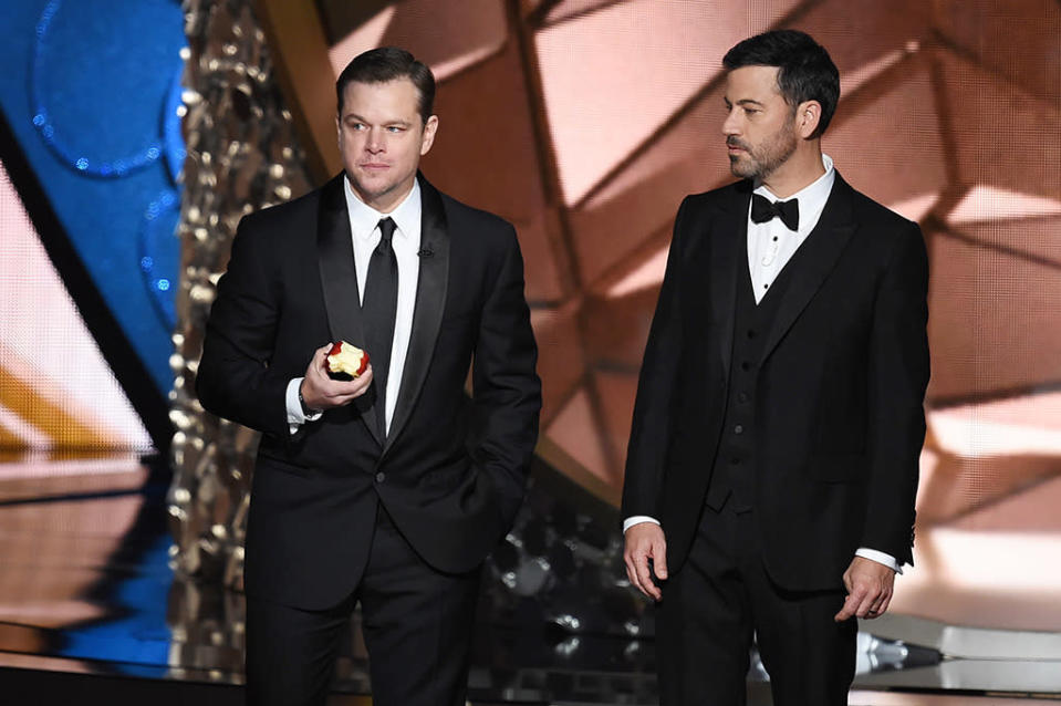 Matt Damon and Jimmy Kimmel