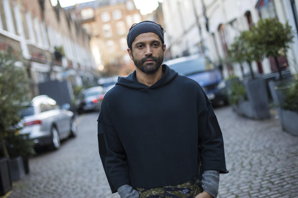 In this Feb 7, 2019, photo, actor and U.N. "He for She" Ambassador Farhan Akhtar poses for a portrait photograph in London. Farhan has expressed concern for the victims of sexual harrassment in Bollywood. The #MeToo movement in entertainment isn't just an American phenomenon. Cases across Asia show the region is grappling with many of the same issues that have upended entertainment careers in the U.S. (Photo by Vianney Le Caer/Invision/AP)