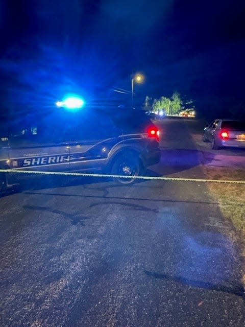 Fayetteville Police Department crime scene tape blocks a portion of Indian Drive near where Darian Dale Barton, 21, was shot and killed Sept. 2, 2023.