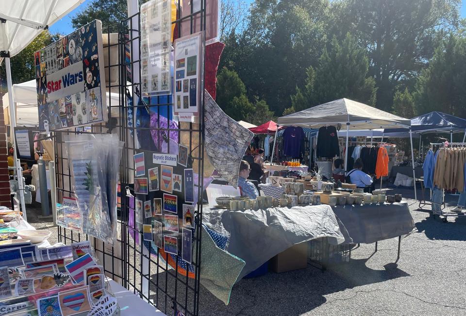 Local vendors are shown in this photo taken at Indie South in Athens, Ga. on October 21, 2023.