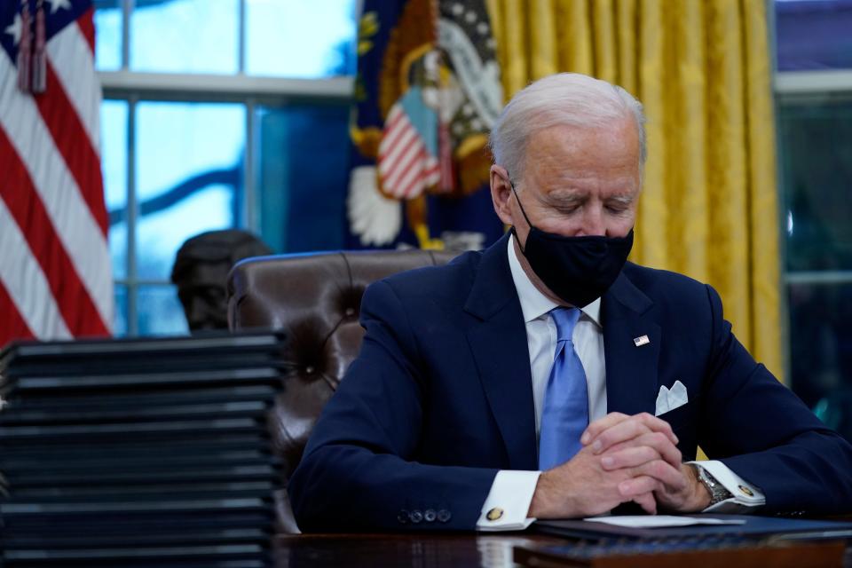 <p>Signing a series of orders on his first day at Oval office, President Biden also passed an order to LGBTQ+ people from discrimination </p> (Copyright 2021 The Associated Press. All rights reserved)