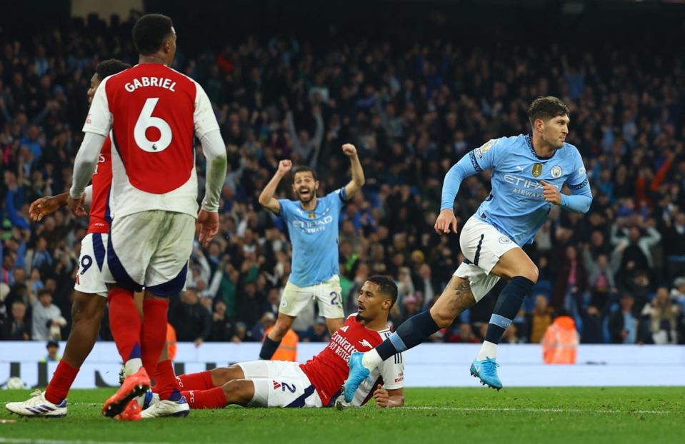 John Stones equalised deep in stoppage time (REUTERS)