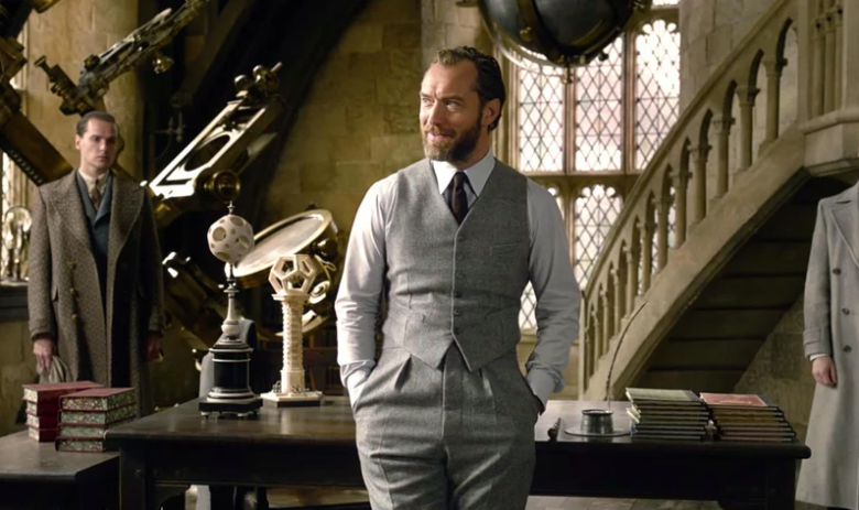 Jude Law as Albus Dumbledore (Credit: Warner Bros)