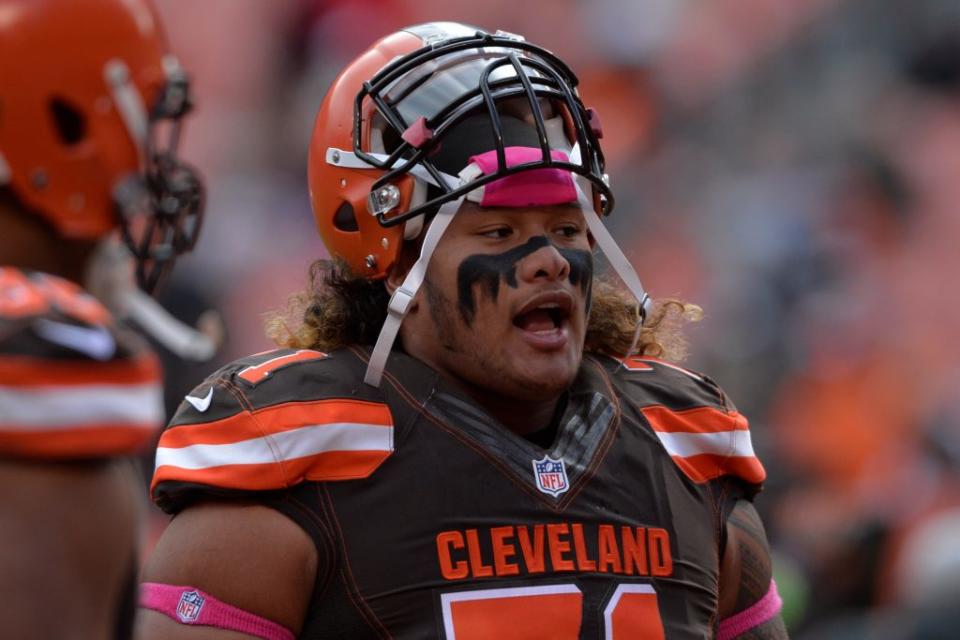 Oct 18, 2015; Cleveland, OH, USA; Cleveland Browns nose tackle Danny Shelton (71) at FirstEnergy Stadium. Mandatory Credit: Ken Blaze-USA TODAY Sports