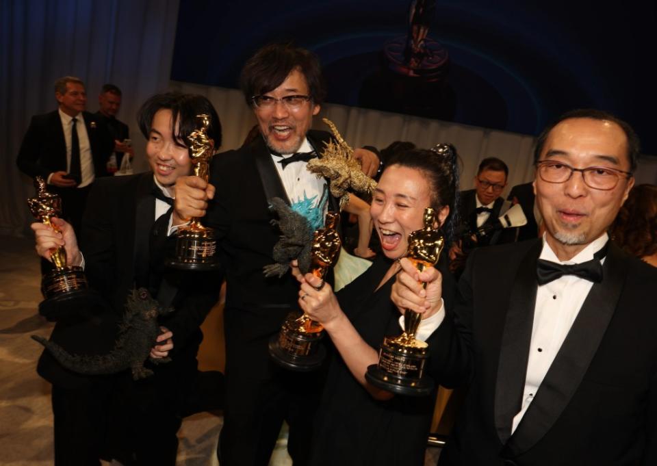 Tatsuji Nojima, Takashi Yamazaki, Kiyoko Shibuya and Masaki Takahashi 96th Annual Academy Awards, Governors Ball, Los Angeles, California, USA - 10 Mar 2024