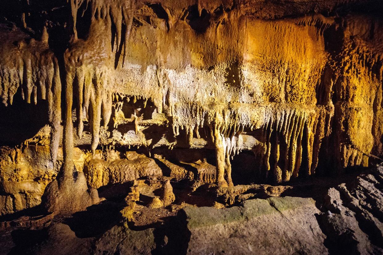 Cave Formations at Mammoth Cave National Park in Kentucky