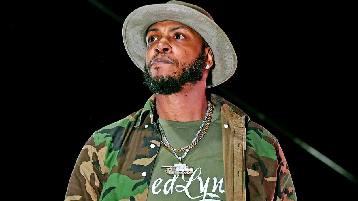 BIRMINGHAM, ALABAMA - NOVEMBER 07: Rapper Mystikal performs onstage during the No Limit Reunion Tour at 2020 Funkfest at Legion Field on November 07, 2020 in Birmingham, Alabama. (Photo by Paras Griffin/Getty Images)
