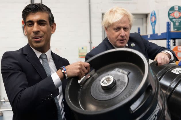 Boris Johnson and Rishi Sunak.