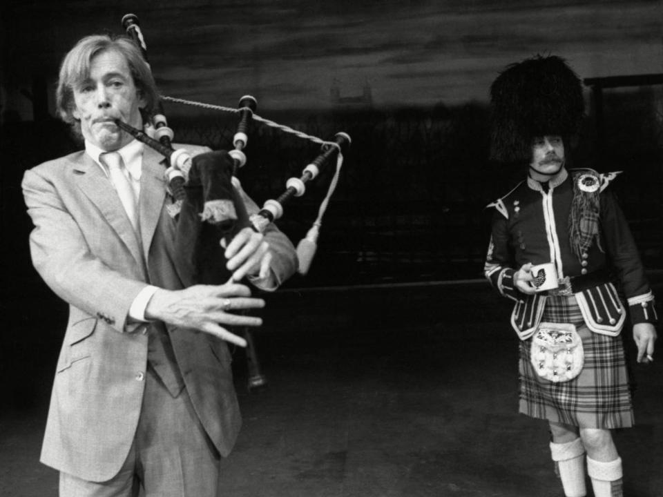 Peter O&#39;Toole on the first night of his disastrous Macbeth in 1980 (Alan Davidson/Silverhub/Rex/Shutterstock)