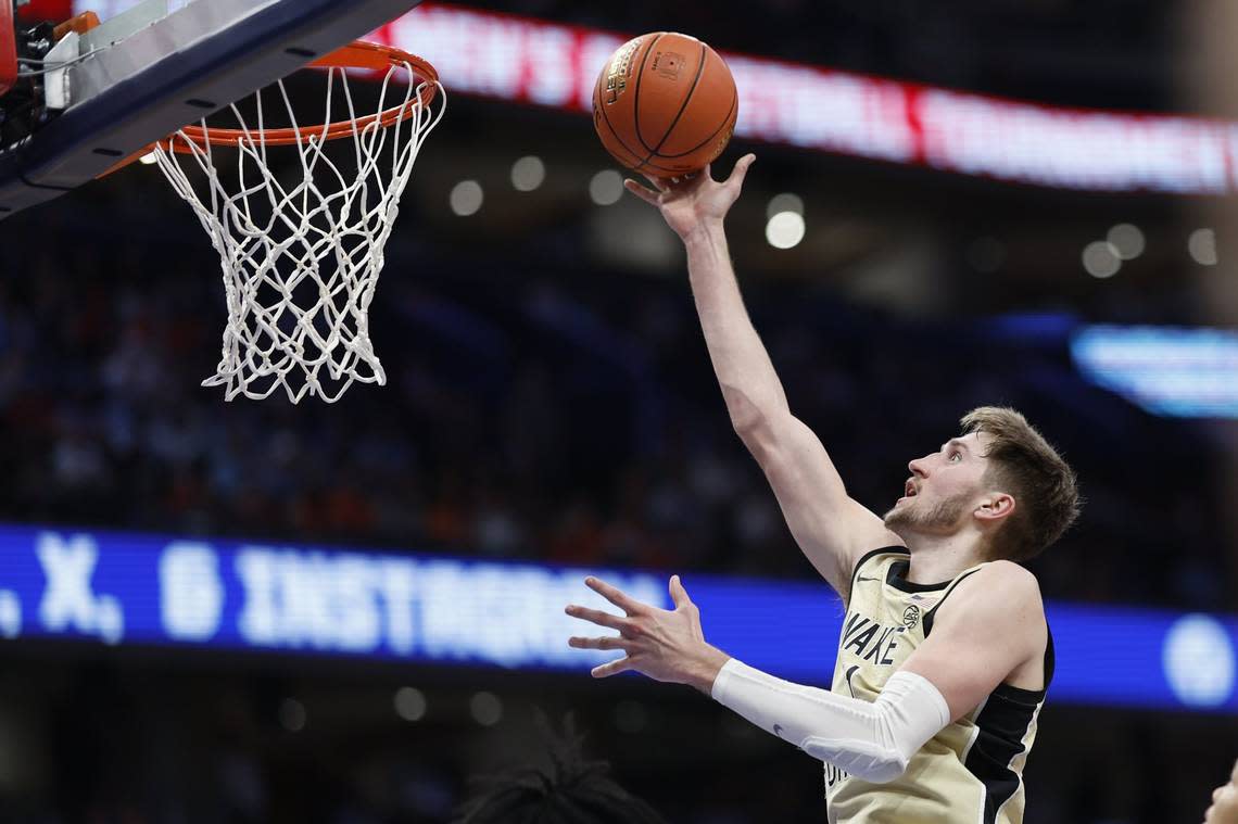 Andrew Carr, a 6-foot-10 graduate transfer from Wake Forest, has played in 117 career games and started 112 of them.