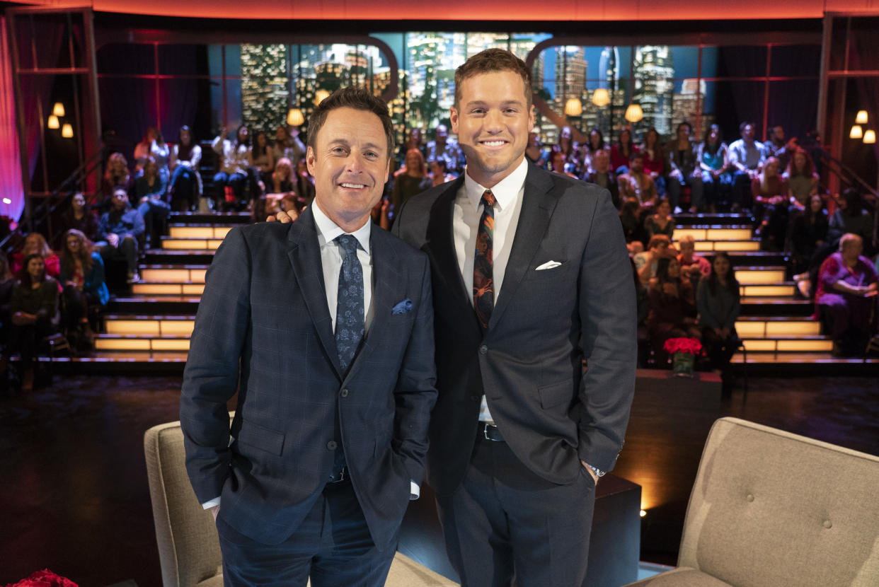 Chris Harrison congratulates Colton Underwood for speaking his truth.