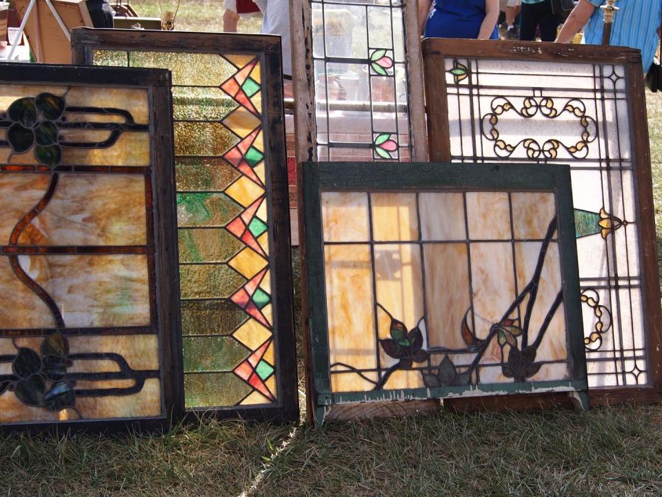 Architectural elements are just one of the types of antiques you'll discover at the Burlington Antique Show.