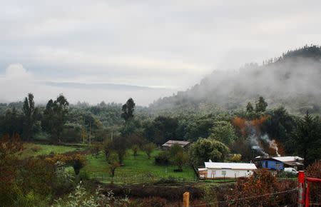 Panoramic view of ollipulli village, a zone heavily affected by truck-jackings in recent years, in Angol city, south of Chile, June 7, 2016. REUTERS/Gram Slattery