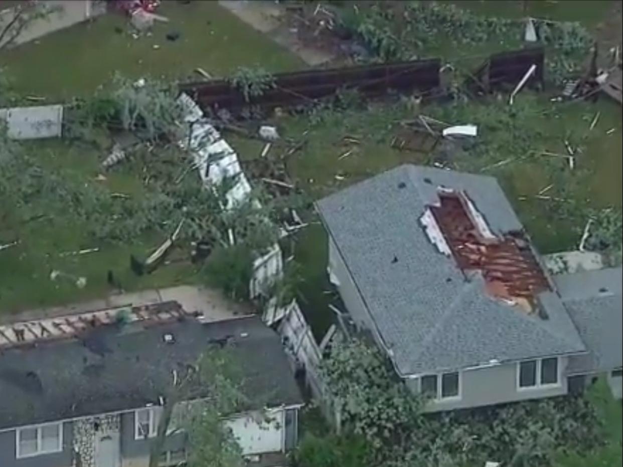 Video footage of the tornado aftermath  (Twitter/ABCNews/GingerZee)