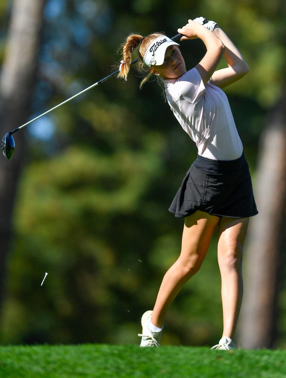 Mercy's Julia Zigrossi won the Section V Girls Golf Individual Championship for the third year in a row.