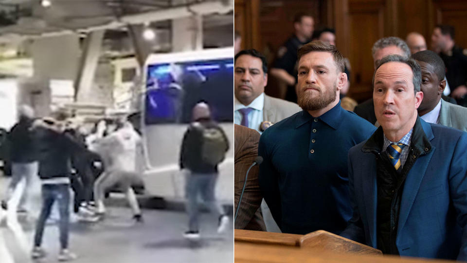 McGregor went to court after the April attack. Pic: Getty