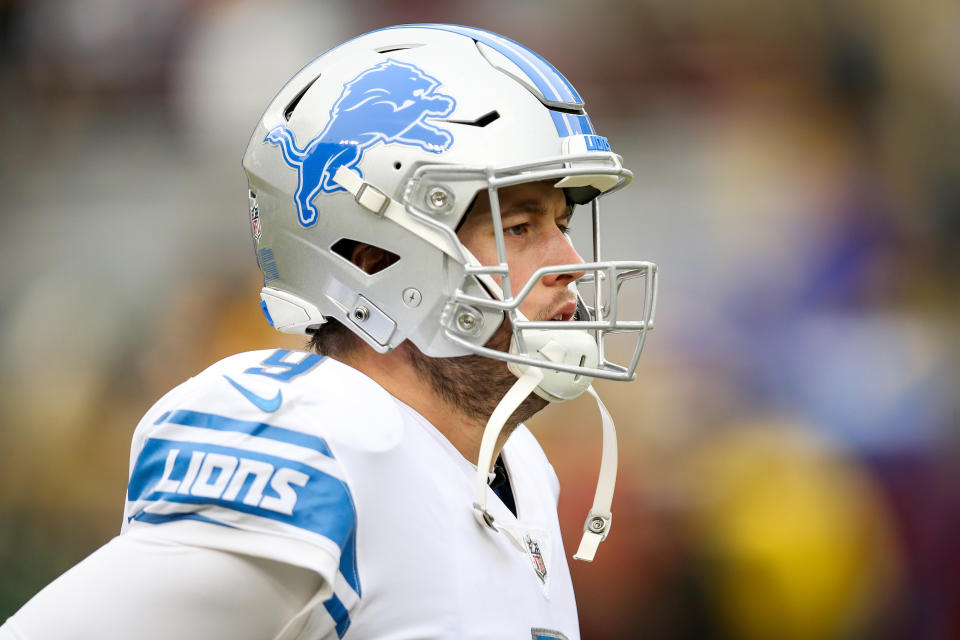 Matthew Stafford reportedly played last season with broken bones in his back. (Getty Images)