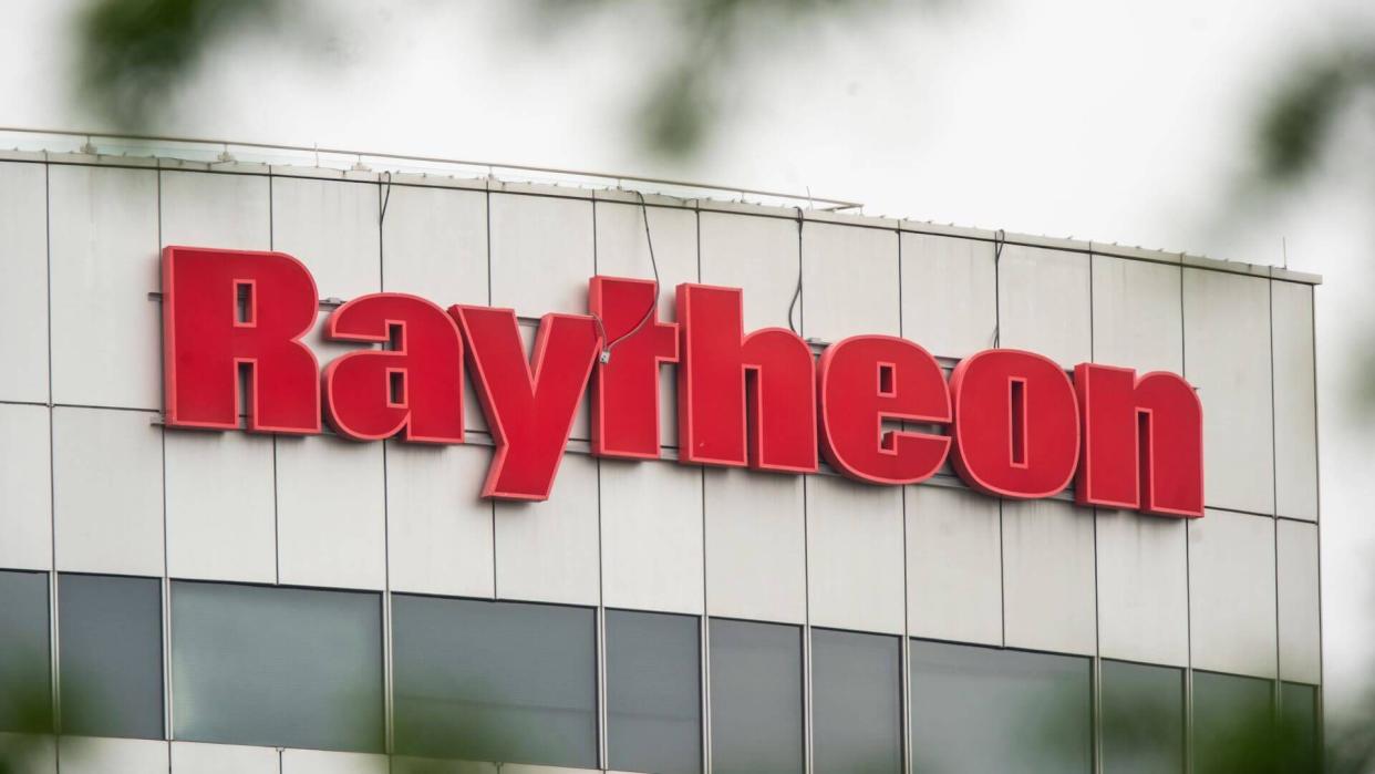 Mandatory Credit: Photo by JIM LO SCALZO/EPA-EFE/Shutterstock (10654224c)General view of Raytheon's Intelligence and Space offices in Rosslyn, Virginia, USA, 21 May 2020.
