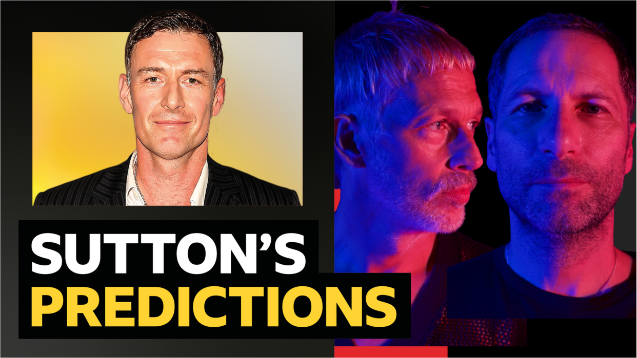 Sutton's predictions graphic with Andy Bell and Steve Queralt from Ride