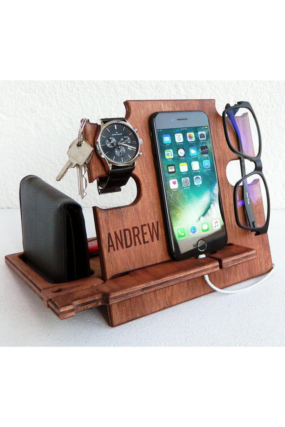 Custom Wooden Docking Station