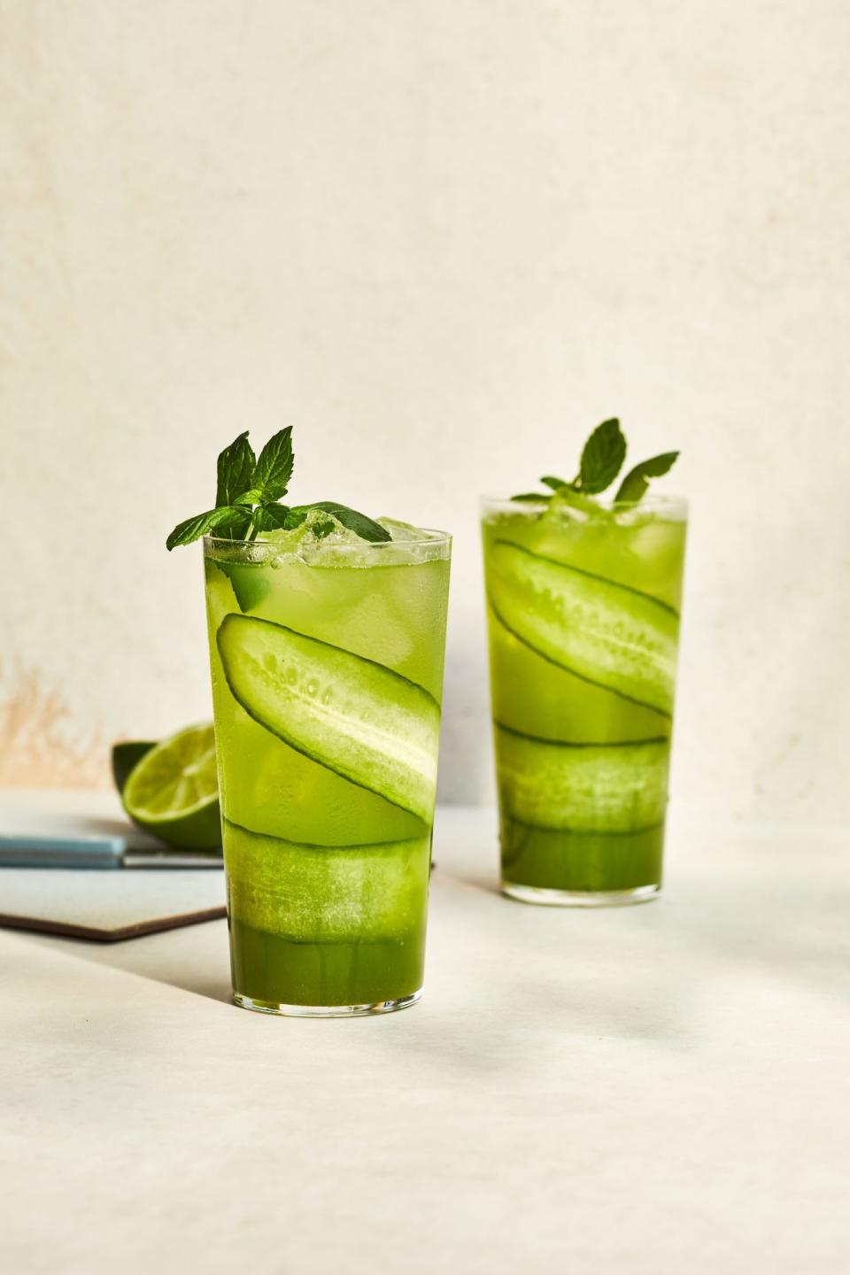 Cucumber-Mint Mojitos