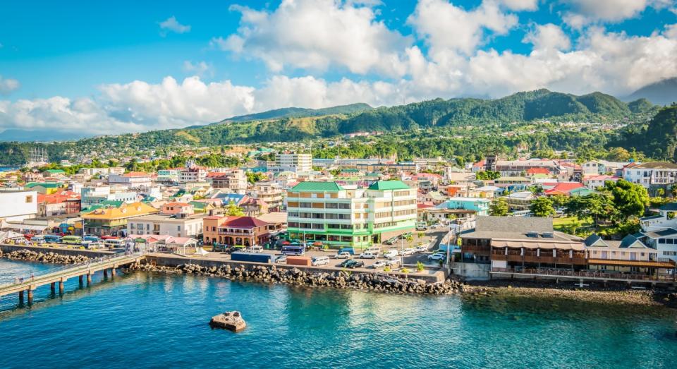 Dominica's colourful capital of Roseau (Getty)