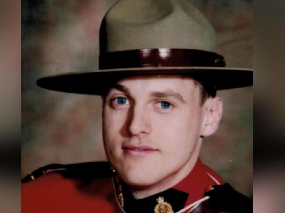 Ian Fraser, a retired RCMP officer, has been identified as the man killed by a falling tree at the Canadian Golf and Country Club during the derecho windstorm on May 21, 2022. He was 60 years old. (Belvedere Funeral Home - image credit)