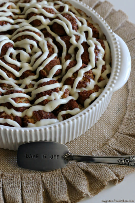 <p>My Gluten-Free Kitchen</p><p>Yes, you can have this holiday brunch favorite.</p><p><strong>Get the recipe: <a href="http://mygluten-freekitchen.com/gluten-free-pull-apart-cinnamon-rolls/" rel="nofollow noopener" target="_blank" data-ylk="slk:Gluten-Free Pull-Apart Cinnamon Rolls;elm:context_link;itc:0;sec:content-canvas" class="link ">Gluten-Free Pull-Apart Cinnamon Rolls</a></strong></p>