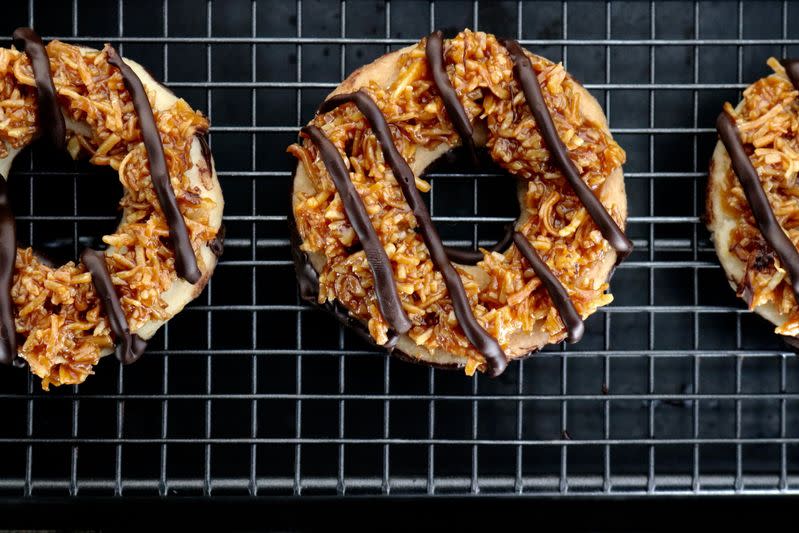 Homemade Samoas Girl Scout Cookies