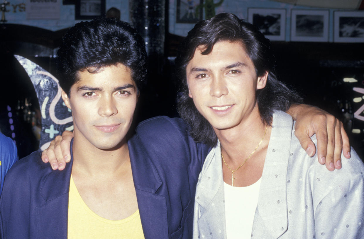 Actors Esai Morales and Lou Diamond Phillips attending the preview party for 