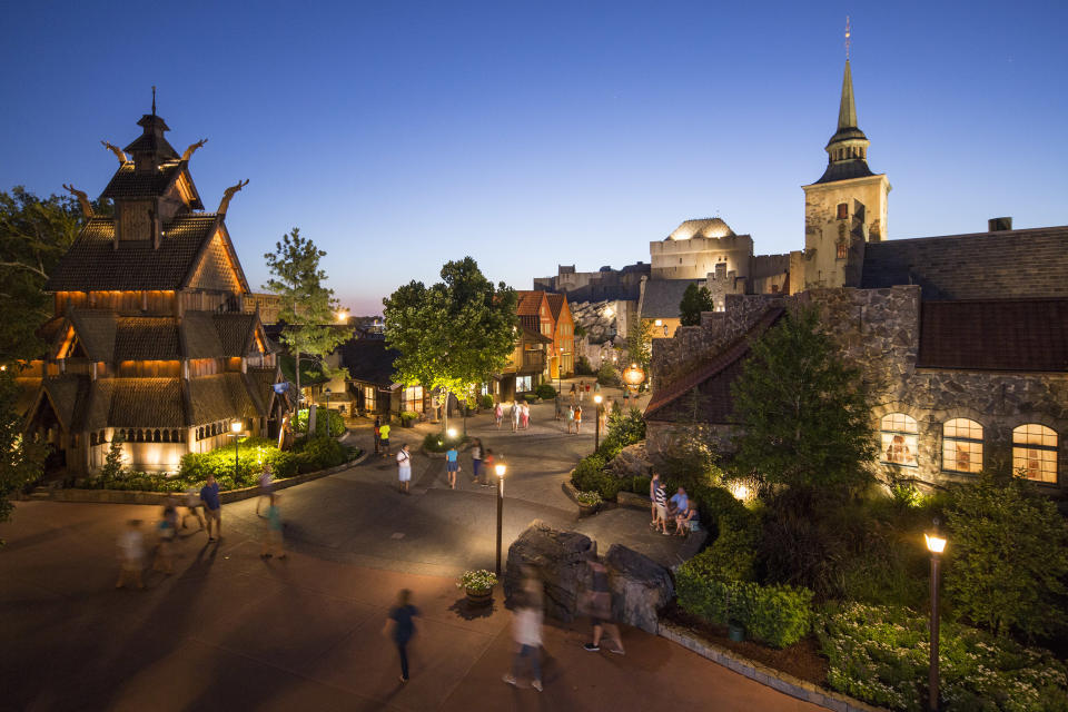 The Norway Pavilion is home to the Frozen Ever After attraction, a boat ride that takes guests to Arendelle; Royal Sommerhus, the meet and greet location for Anna and Elsa from "Frozen;" Stave Church, an exhibit on Norwegian culture; and Akershus Royal Banquet Hall, a Disney Character dining experience; and more. (David Roark, Disney)