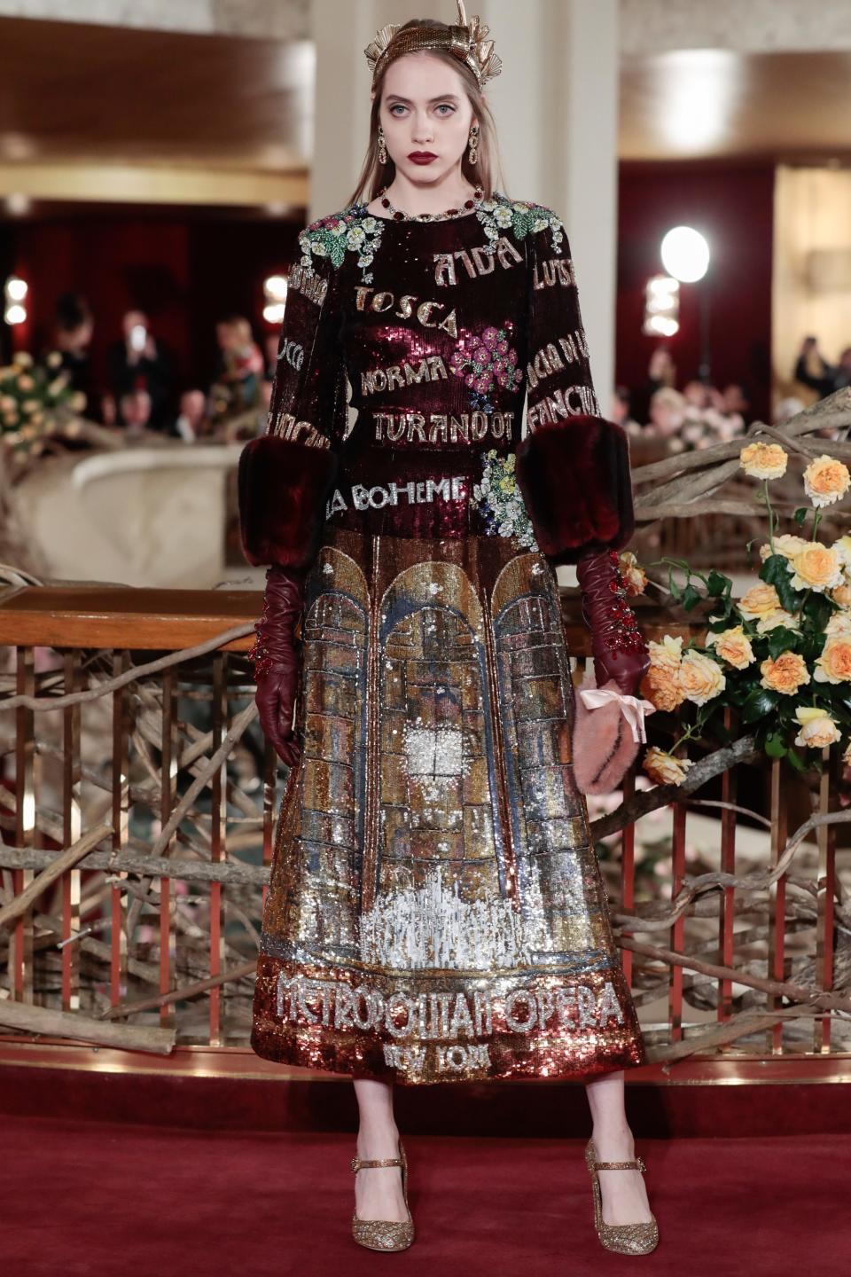 Dolce & Gabbana presents part three of the Alta Moda weekend at New York’s Metropolitan Opera House.