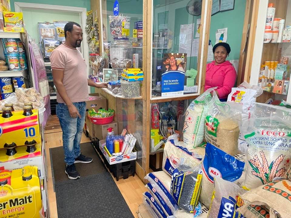 Lisia "Fifi" Jean-Baptiste and her husband Frandy Jean-Baptiste in their store, Fifi's Grocery. Started five years ago, they're now looking for funds to expand it from 400 to 2,000 square feet.