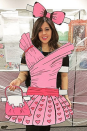 <p>Because if you can't be the real thing, the paper version is the best option. To create this funky 2-D design, make a dress, handbag and bow out of colored poster board. </p>