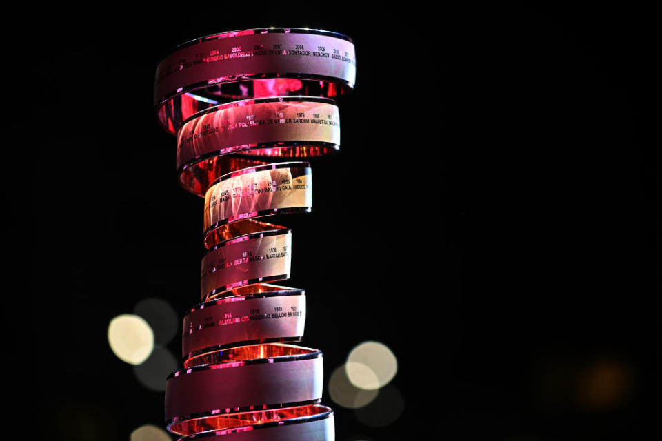 The Giro d'italia winner's trophy