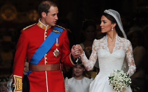 The Duchess of Cambridge wedding - Credit: AFP