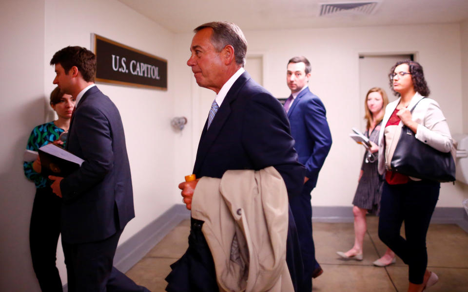 Former Speaker Boehner in April 2017. (Photo: Eric Thayer/Reuters)