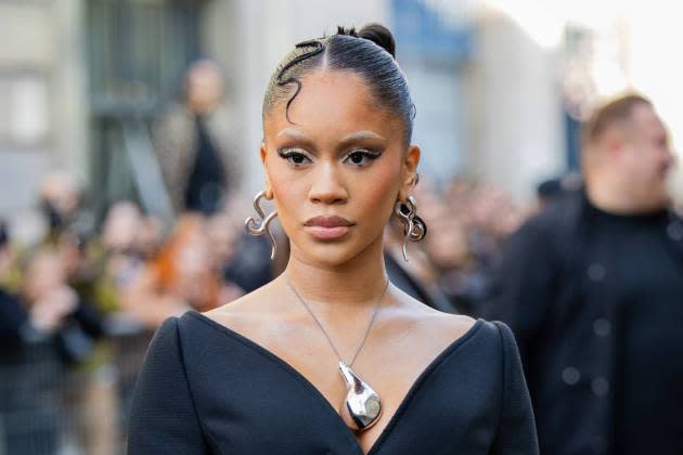 Saweetie at Paris Fashion Week on Feb. 28 - Credit: Christian Vierig/Getty Images