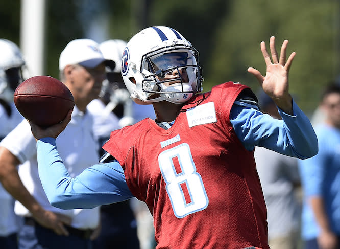 Marcus Mariota may finish much higher than his jersey number says Brad Evans. (AP)