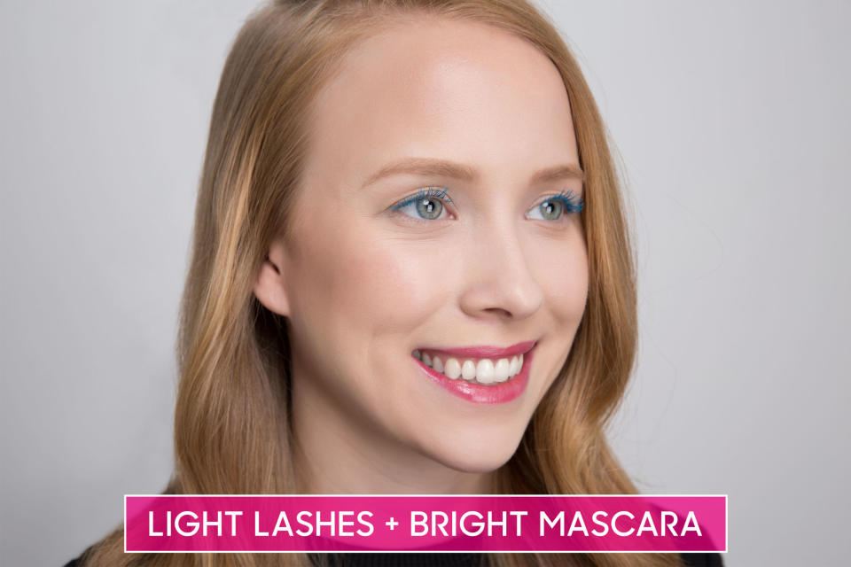 Rule #8: People with light eyelashes should only wear brown mascara.