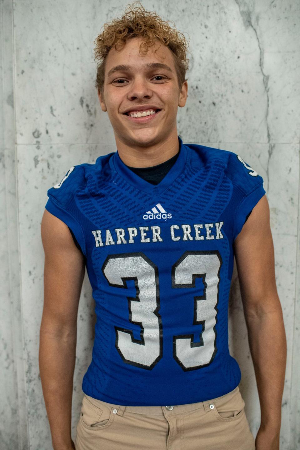 Harper Creek senior Julion McCray (33)