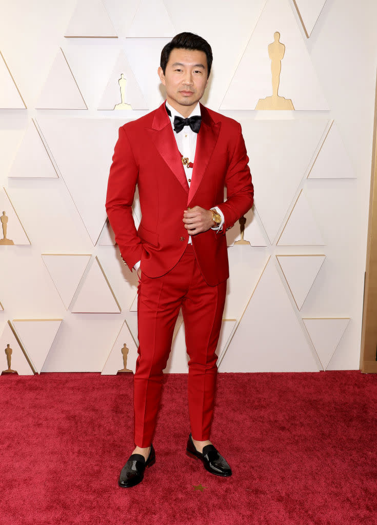 Simu Liu attends the 94th Annual Academy Awards at Hollywood and Highland on March 27, 2022 in Hollywood, California. (Photo by Mike Coppola/Getty Images)<span class="copyright">Getty Images—2022 Getty Images</span>