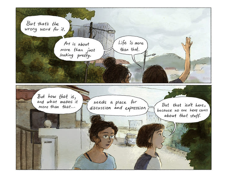 ‘Life is more than that’ – a page from 'Fried Rice'.