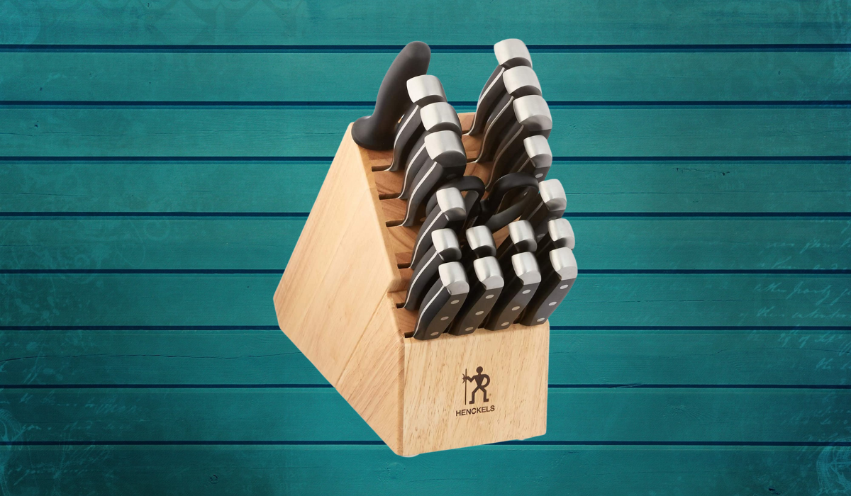 20 piece knife set and block